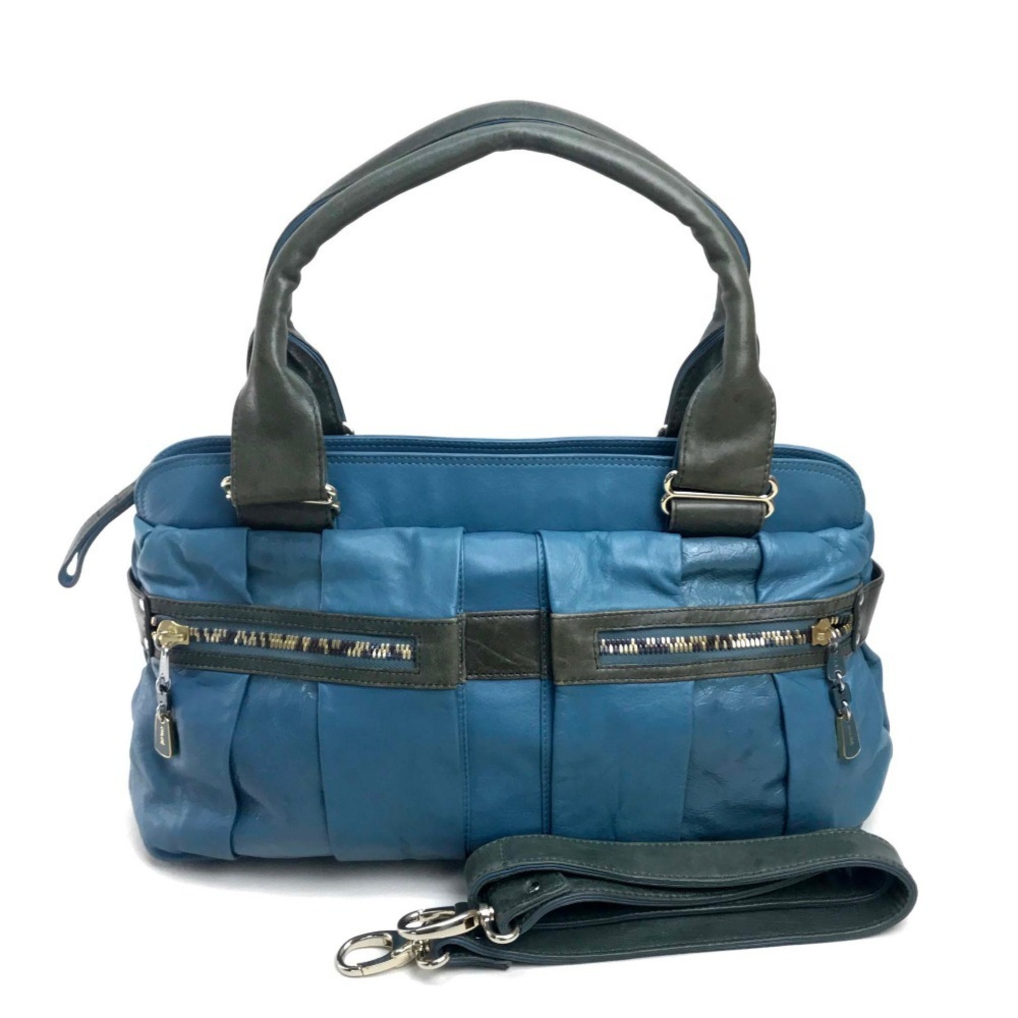 See by Chloé SEE BY CHLOE Date Tripper handbag shoulder bag leather patent women's blue