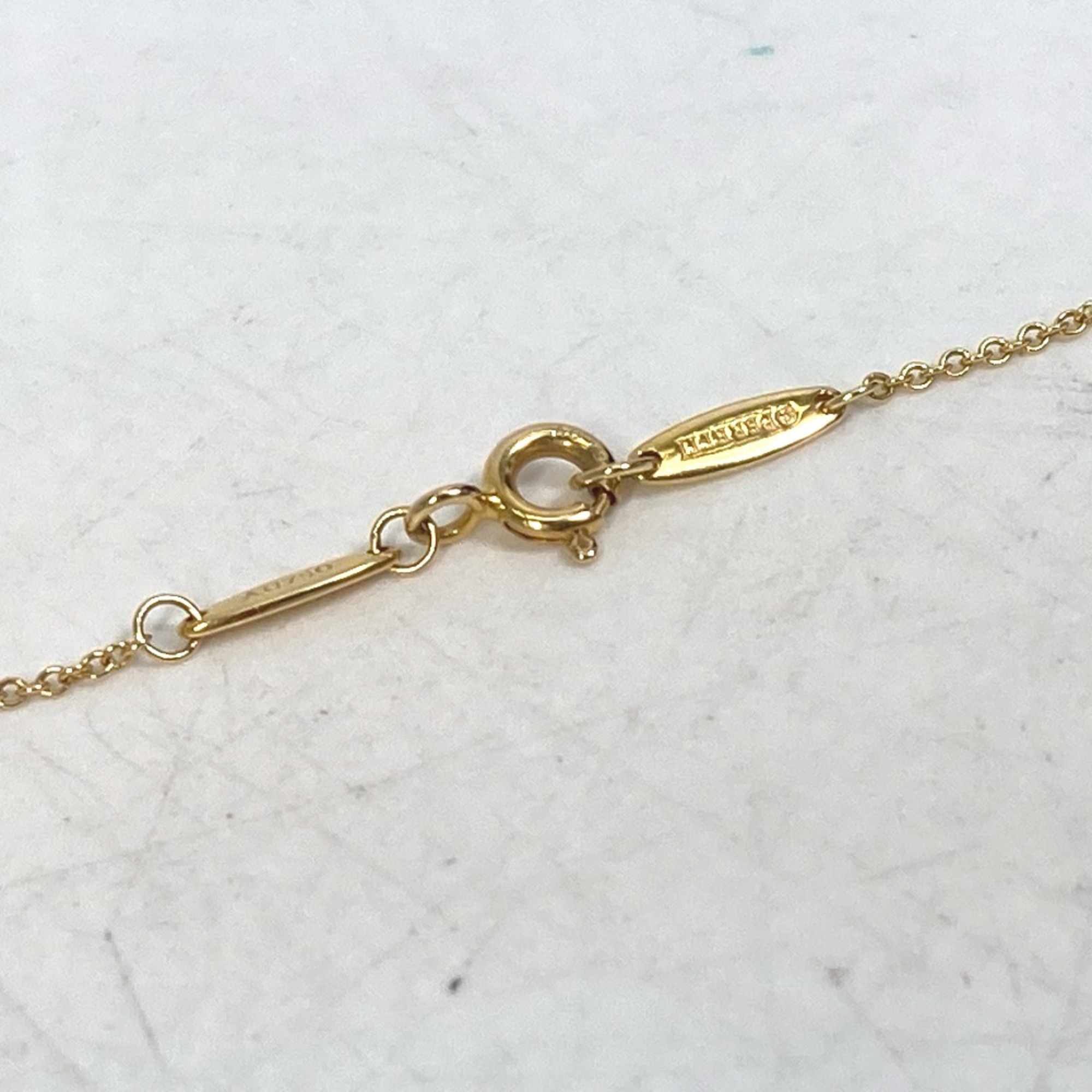 TIFFANY&Co. Tiffany by the Yard 1P Diamond 0.19ct VVS1 Necklace Au750 Gold