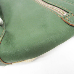 Porter Men,Women Leather Backpack Green