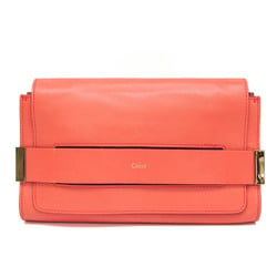 Chloé Women's Leather Clutch Bag Coral Pink