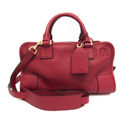 Loewe Amazona 352.12.N03 Women's Leather Handbag,Shoulder Bag Bordeaux