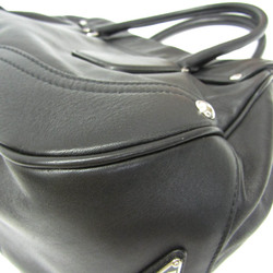 Prada Women's Leather Boston Bag,Handbag Black