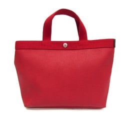 Hervé Chapelier Women's Coated Canvas,Canvas Handbag Red Color