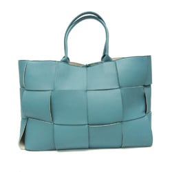 Bottega Veneta Large The Arco Tote Men,Women Leather Tote Bag Light Blue