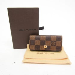 Louis Vuitton Damier Multicles 4 N62631 Men,Women Damier Canvas Key Case Ebene