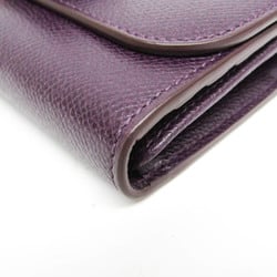 Salvatore Ferragamo Vara 22 D324 Women's Leather Long Wallet (bi-fold) Dark Purple