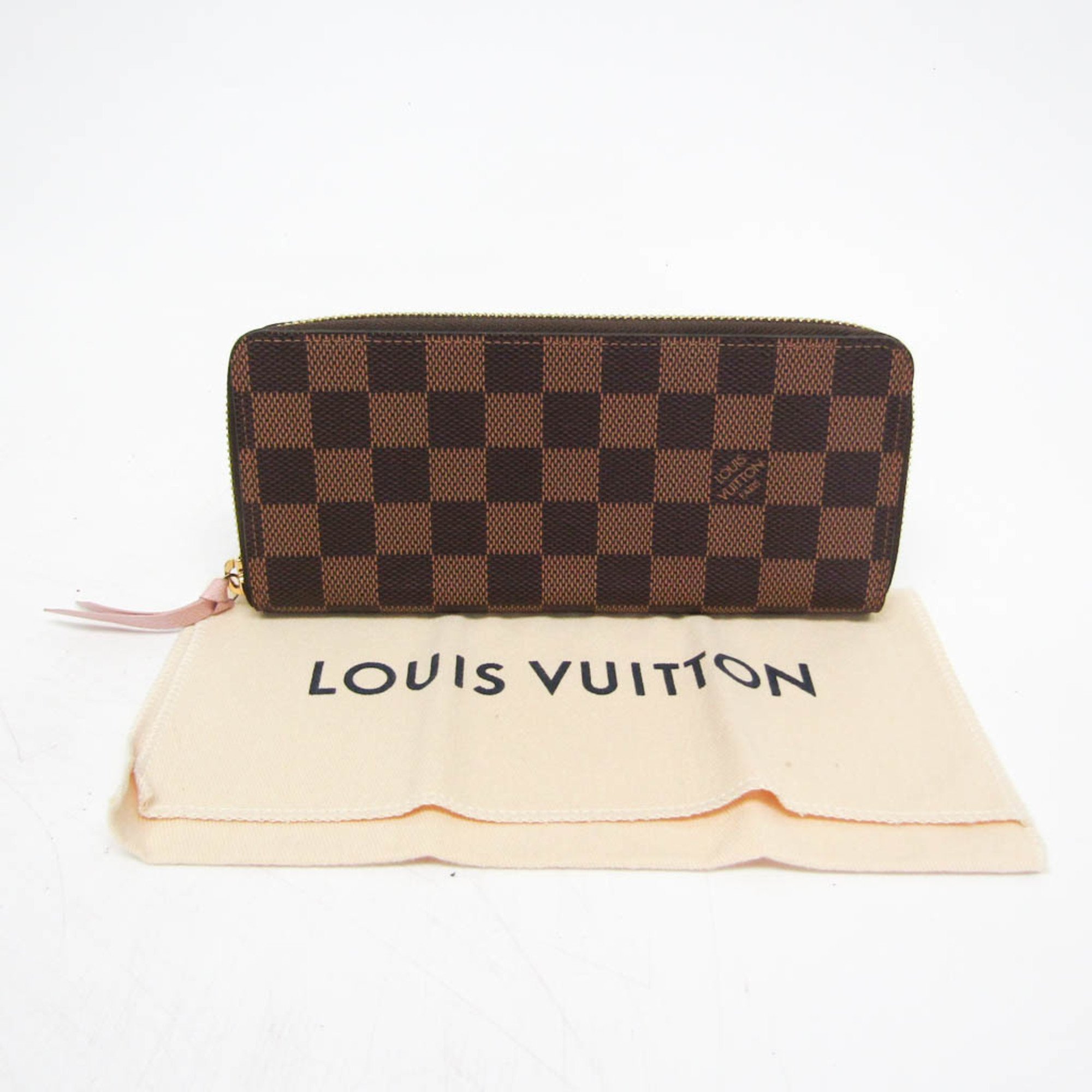 Louis Vuitton Damier Clemence Wallet N41626 Women's Damier Canvas Long Wallet (bi-fold) Rose Ballerine