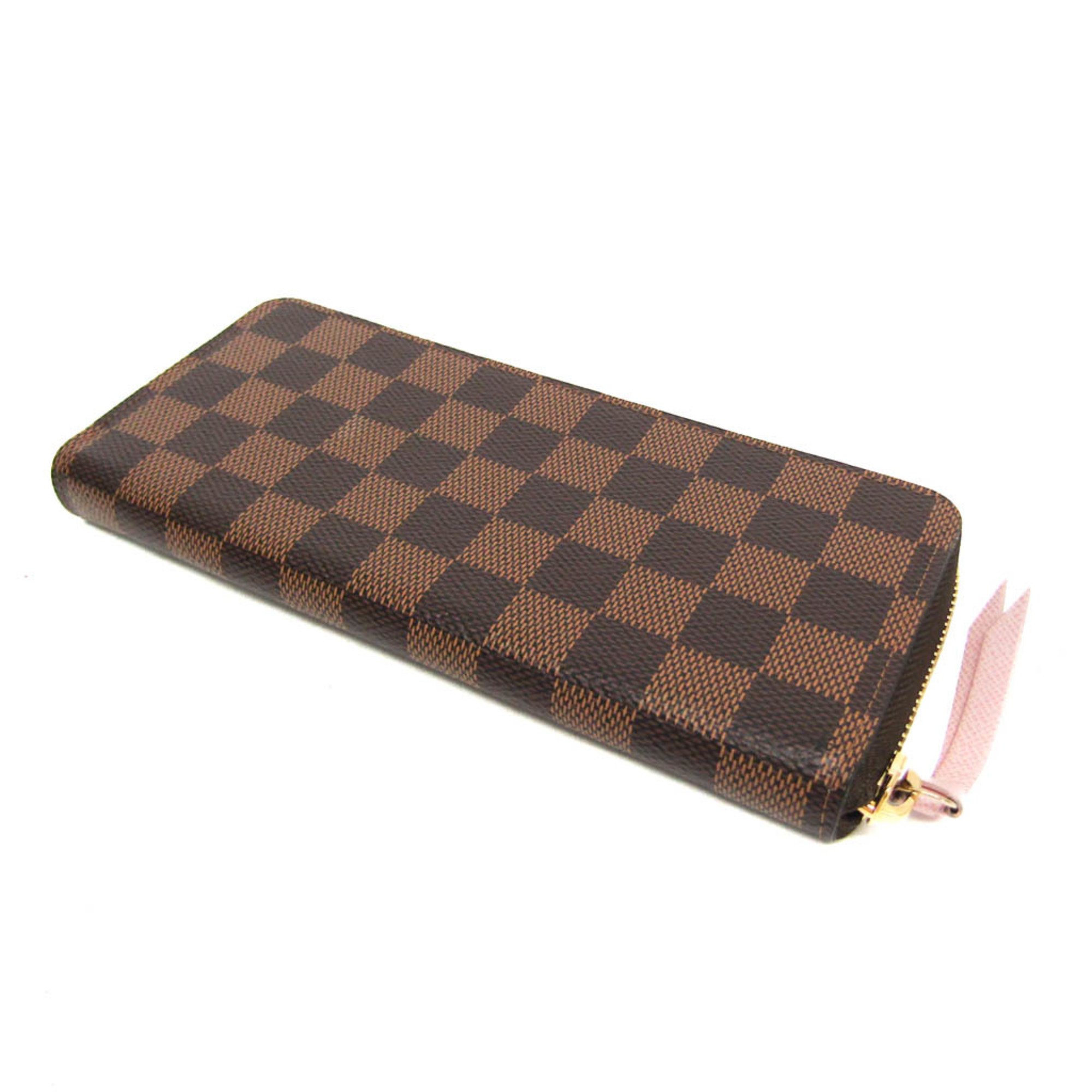 Louis Vuitton Damier Clemence Wallet N41626 Women's Damier Canvas Long Wallet (bi-fold) Rose Ballerine