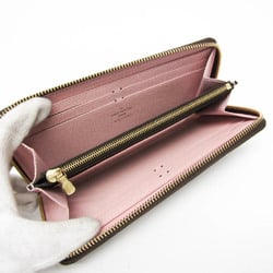 Louis Vuitton Damier Clemence Wallet N41626 Women's Damier Canvas Long Wallet (bi-fold) Rose Ballerine