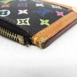 Louis Vuitton Monogram Multicolore Pochette Cle M92654 Women's Monogram Multicolore Coin Purse/coin Case Noir