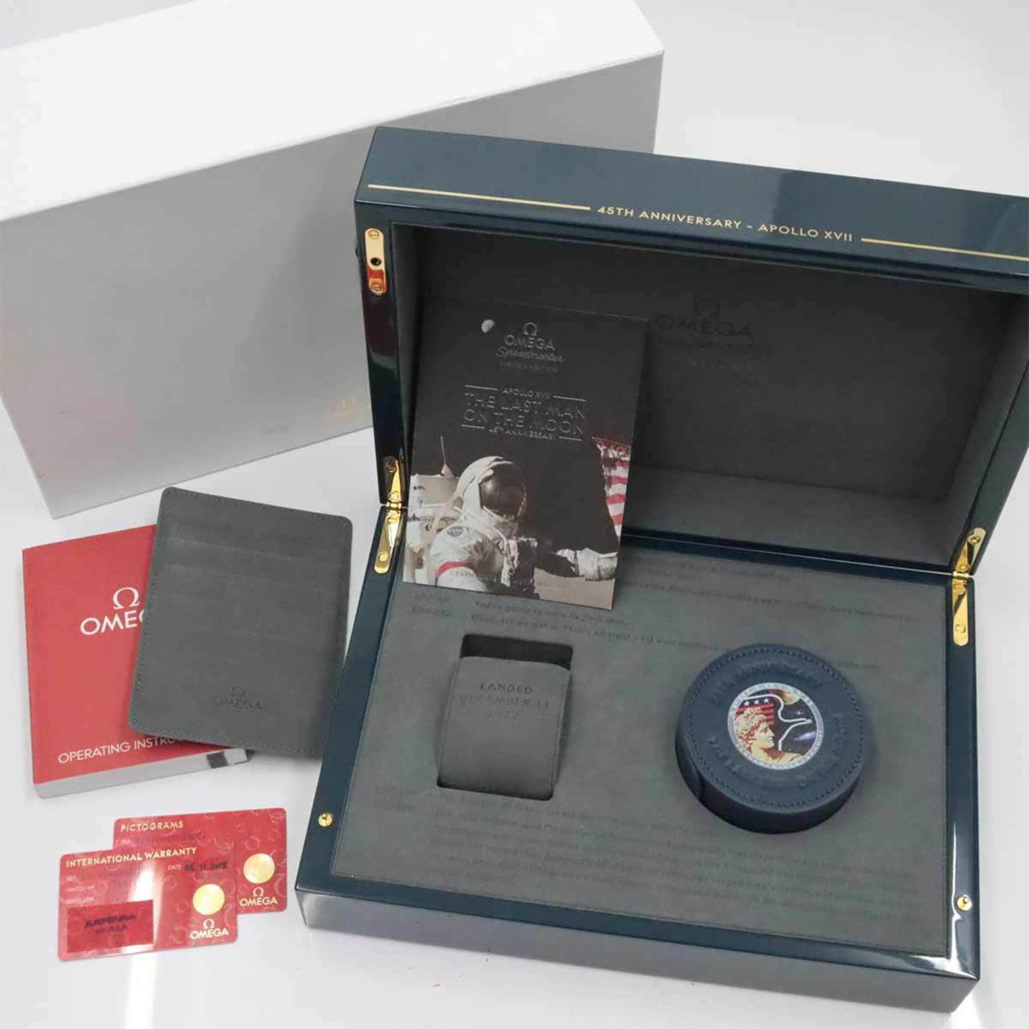 OMEGA Speedmaster Moonwatch 311 30 42 03 001 Apollo 45th Anniversary Limited Edition 1972 Men's Watch Manual Winding