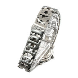 Hermes Clipper Nacle CL4 230 Ladies Watch 12P Diamond Bezel White Shell Quartz