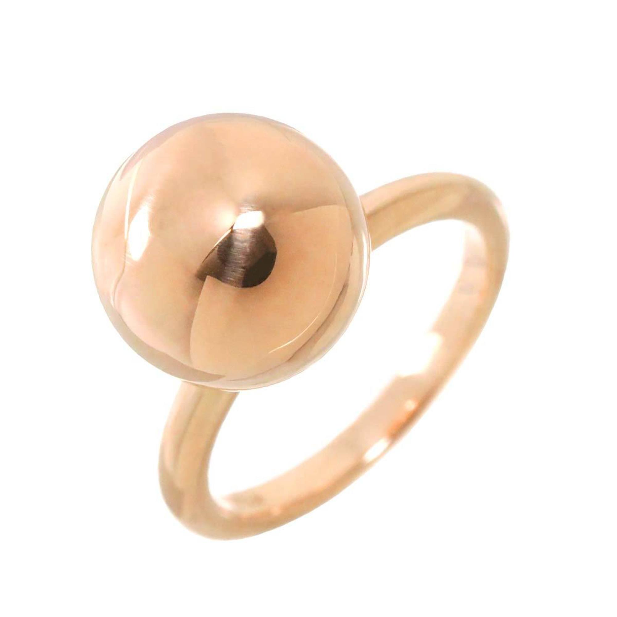 Tiffany & Co. Hardware Ball Ring K18 PG Pink Gold 750