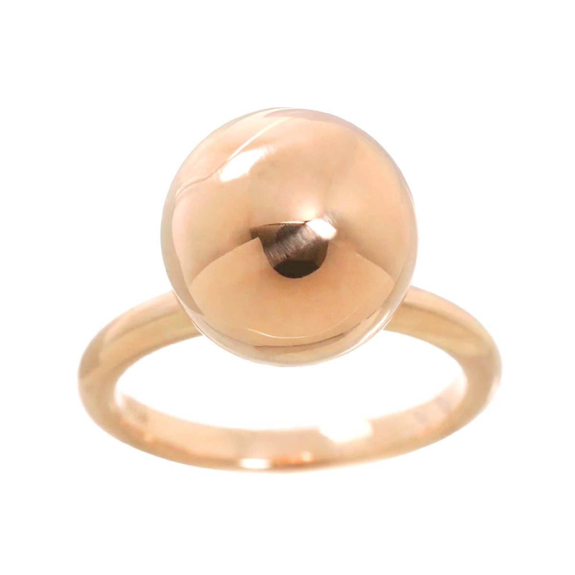 Tiffany & Co. Hardware Ball Ring K18 PG Pink Gold 750