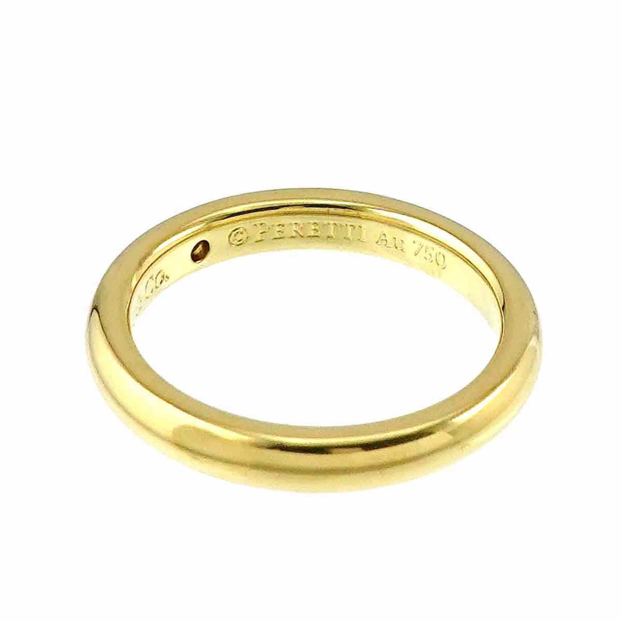 Tiffany & Co. Stacking Band Ring Diamond 1P K18 YG Yellow Gold 750