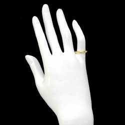 Tiffany & Co. Stacking Band Ring Diamond 1P K18 YG Yellow Gold 750