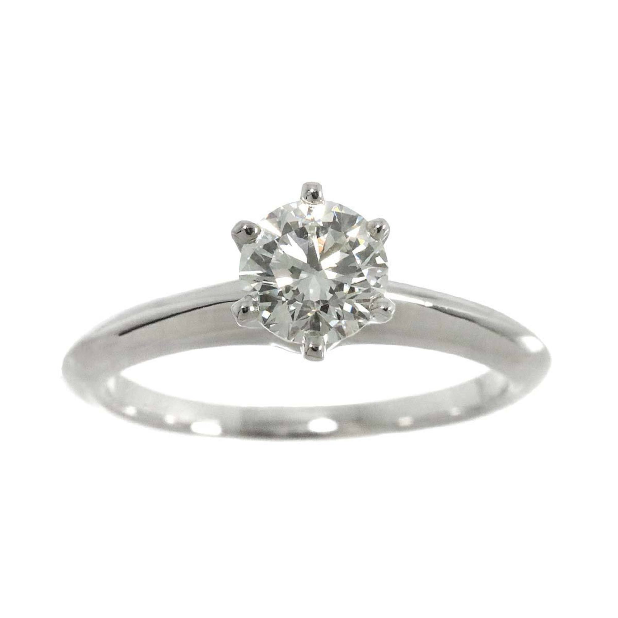 Tiffany & Co. Solitaire Diamond 1.00ct H VVS2 3EX Ring Pt Platinum