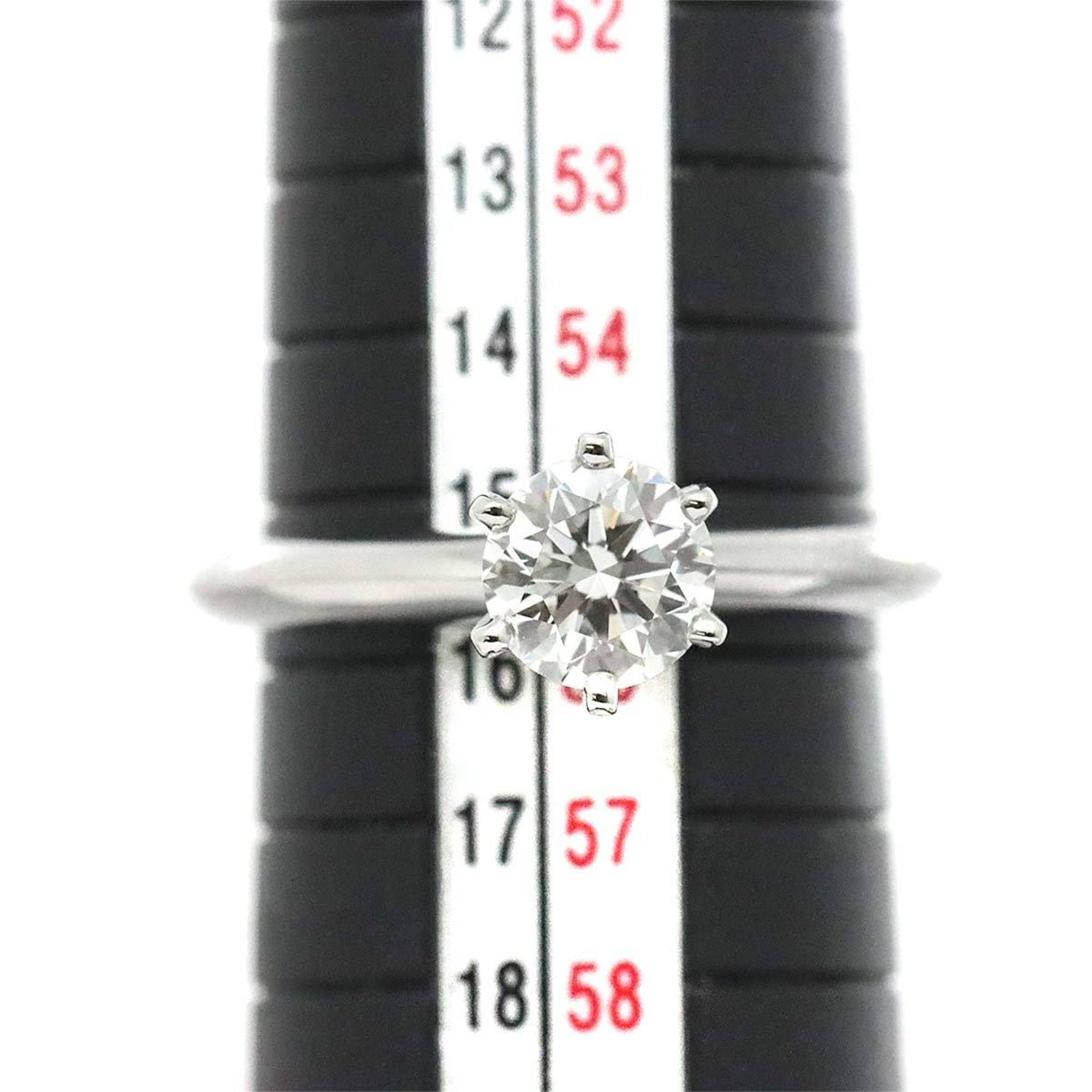 Tiffany & Co. Solitaire Diamond 1.00ct H VVS2 3EX Ring Pt Platinum