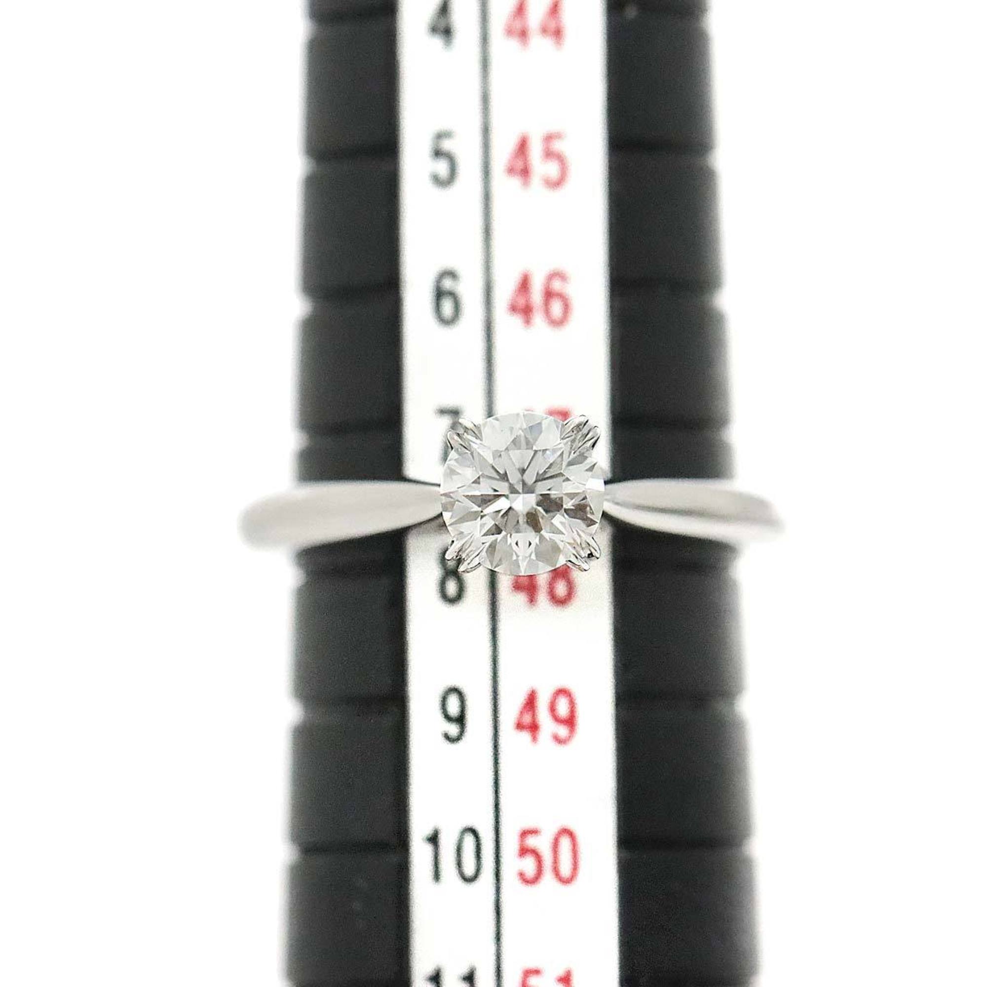 Harry Winston HARRY WINSTON Diamond 0.56ct E VVS2 3EX Round Solitaire Ring Pt Certificate