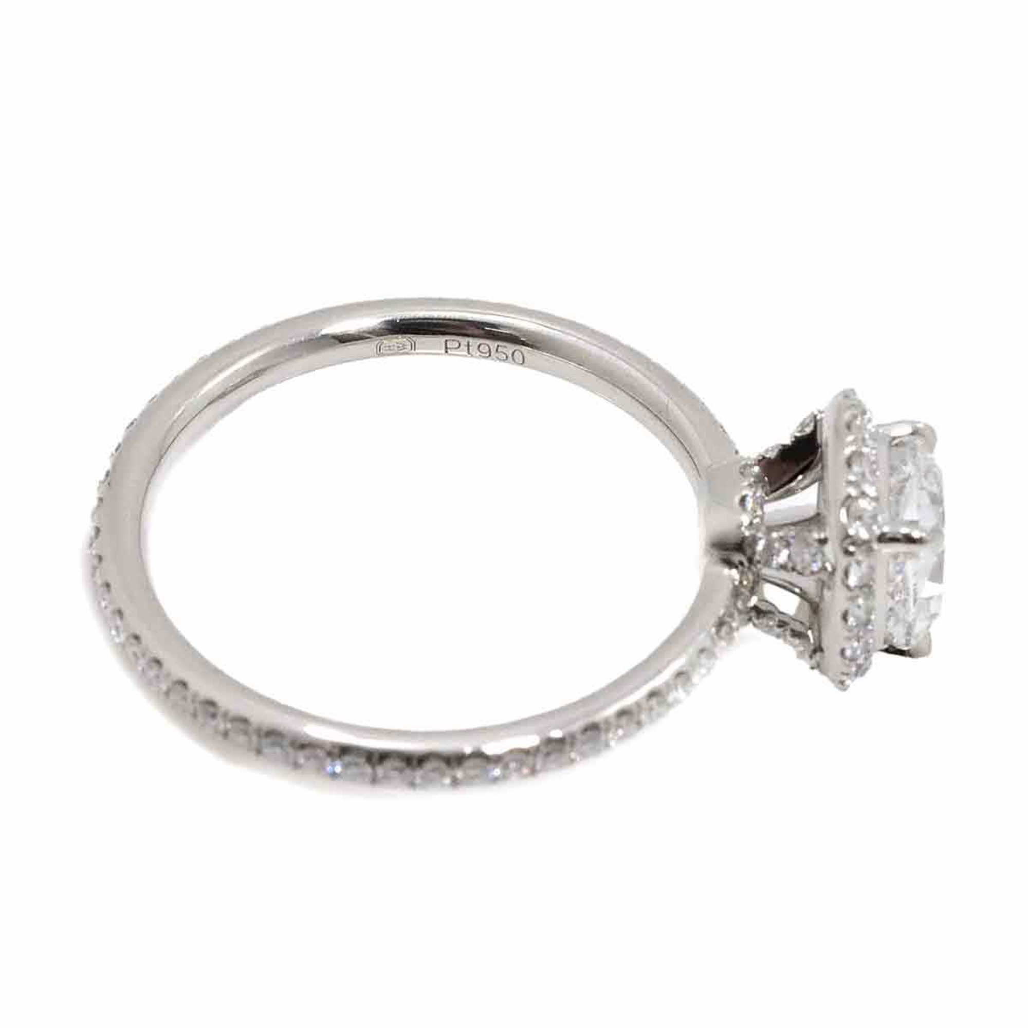 Harry Winston HARRY WINSTON Cushion Cut Micro Pavé Diamond 1.03ct D VS1 Ring Pt Platinum HW