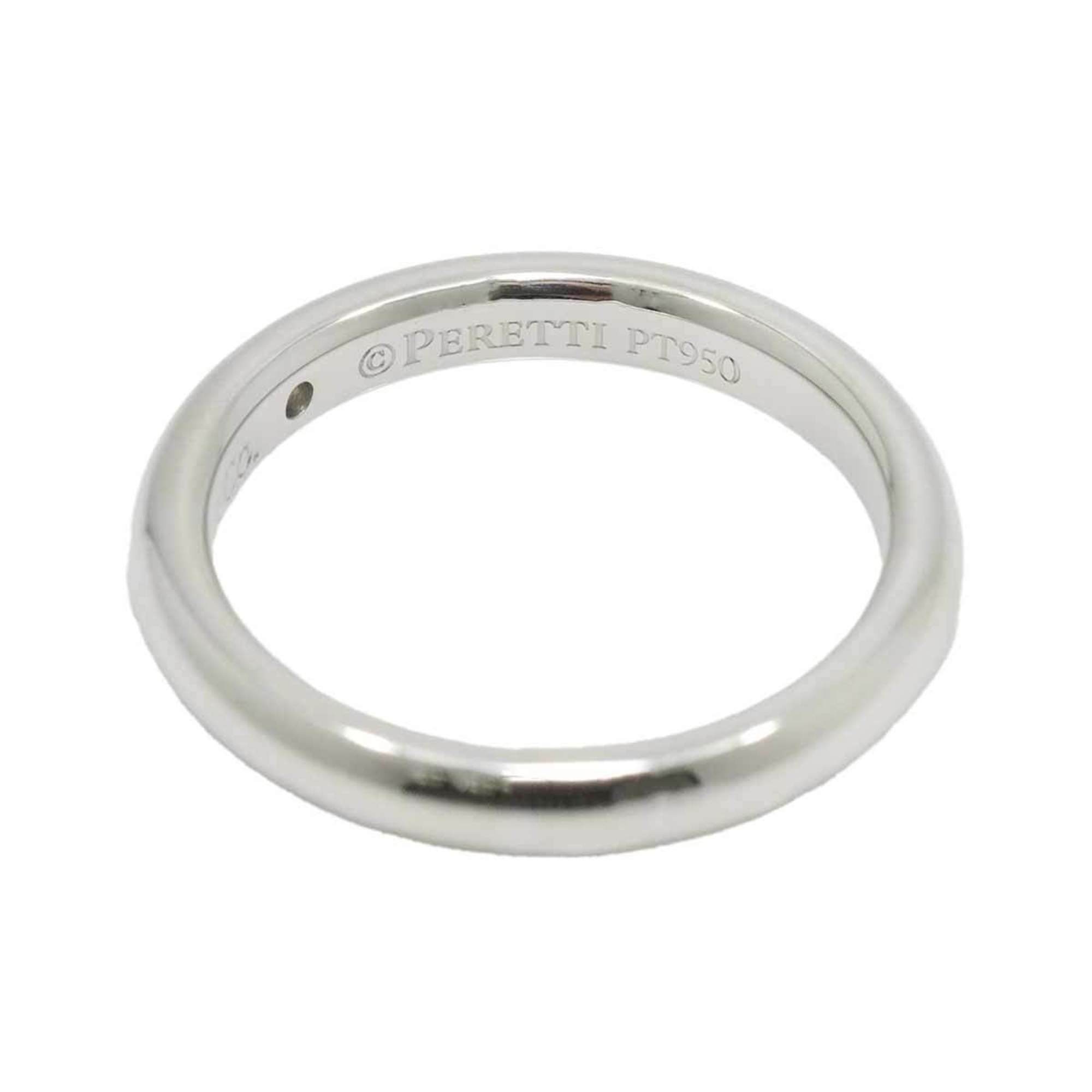 Tiffany & Co. Stacking Band Ring Diamond 1P Pt Platinum