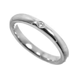 Tiffany & Co. Stacking Band Ring Diamond 1P Pt Platinum