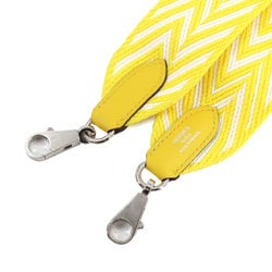 Hermes Bandouliere Sangles Zigzag 50mm Shoulder Strap Toile Swift Jaune Citron D Engraved