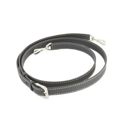 GOYARD Shoulder strap PM Leather Grey Silver hardware