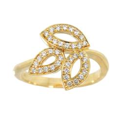 Harry Winston Lily Cluster Ring Diamond K18 YG Yellow Gold 750 HW