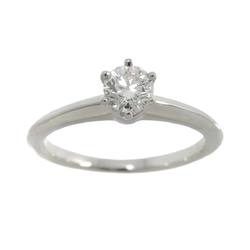 Tiffany & Co. Solitaire Diamond 0.39ct I VS1 3EX Ring Pt Platinum