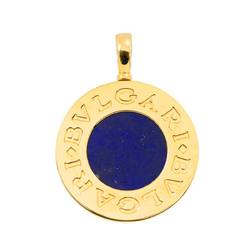 BVLGARI Double Pendant Top Lapis Lazuli Onyx K18 YG Yellow Gold 750 Steel