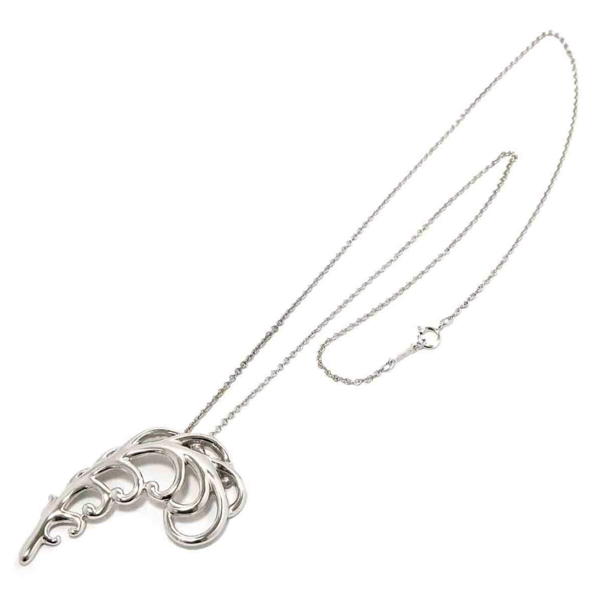 Tiffany & Co. Leaf Necklace 45cm Silver SV 925