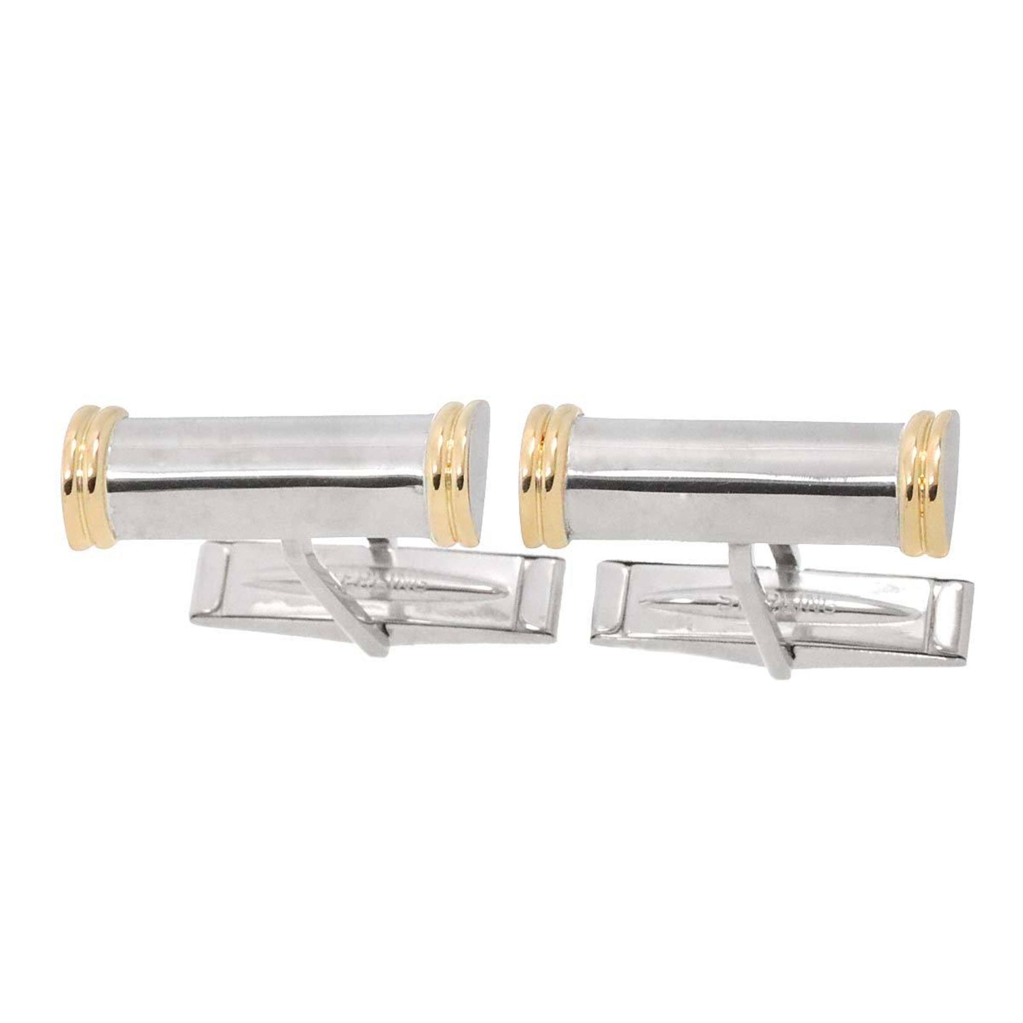 Tiffany & Co. Cufflinks SV Silver K18 YG Yellow Gold 750 Cuff Links