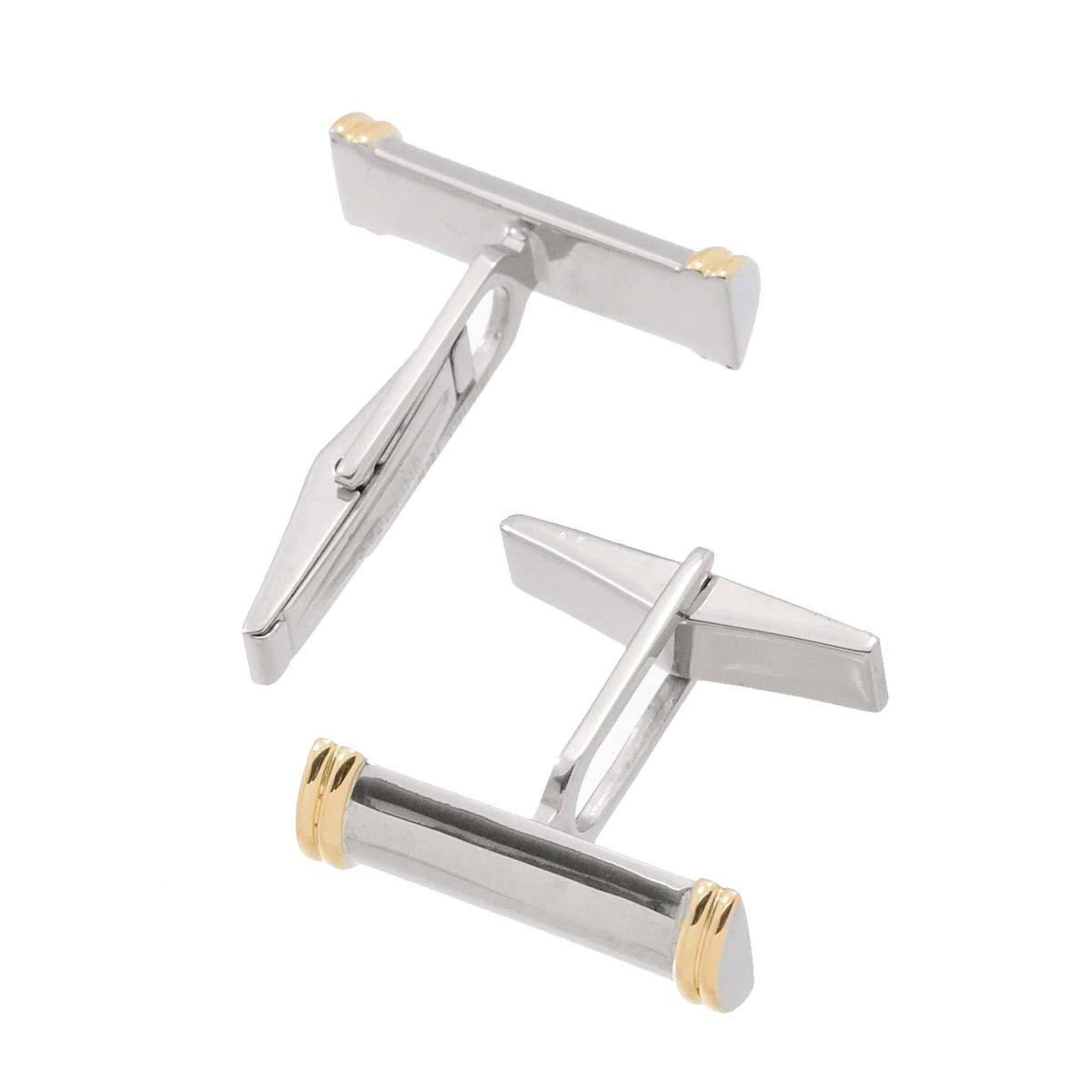 Tiffany & Co. Cufflinks SV Silver K18 YG Yellow Gold 750 Cuff Links