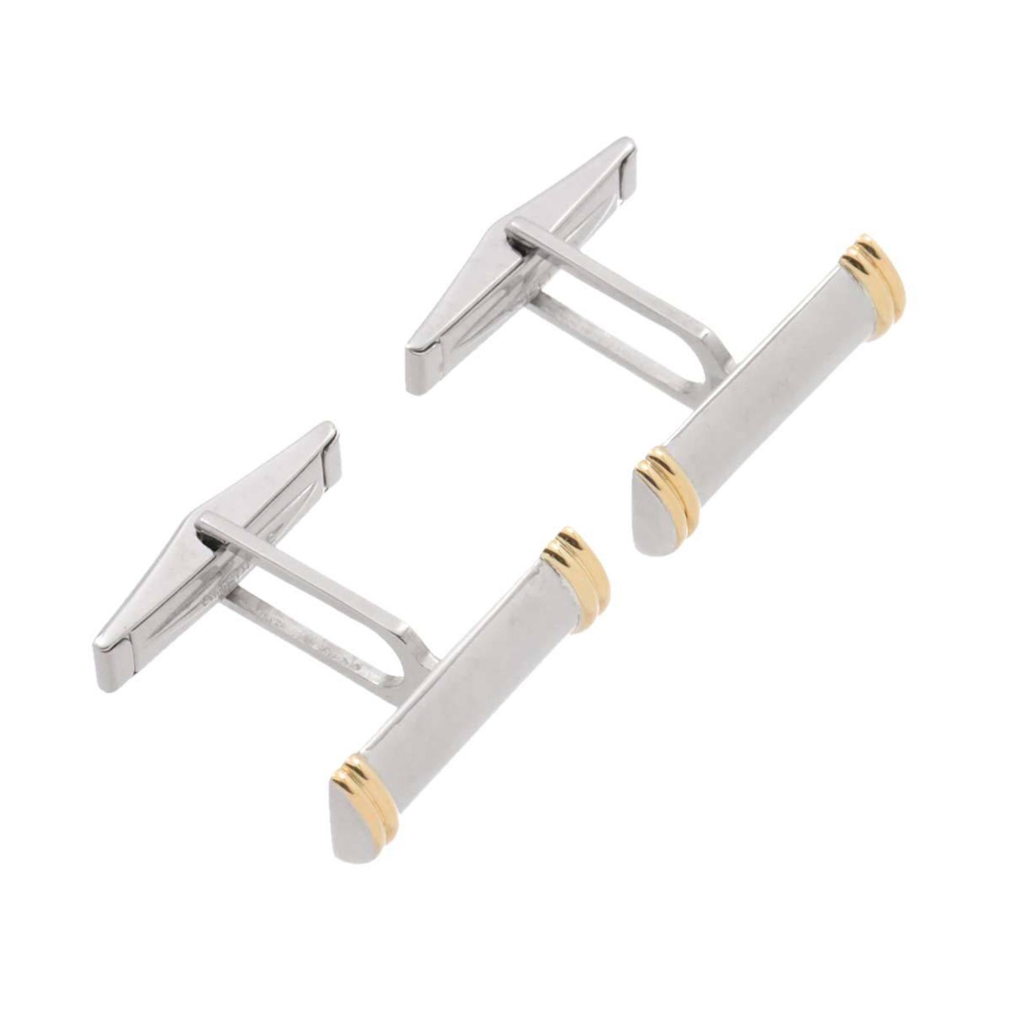 Tiffany & Co. Cufflinks SV Silver K18 YG Yellow Gold 750 Cuff Links