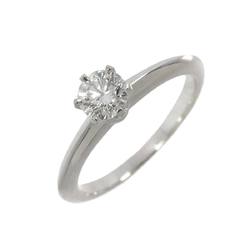 Tiffany & Co. Solitaire Diamond 0.42ct G VVS1 EX Ring Pt Platinum