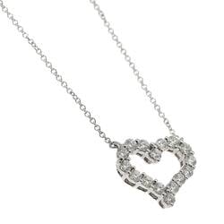 Tiffany & Co. Sentimental Heart Small Diamond Necklace 42cm Pt Platinum