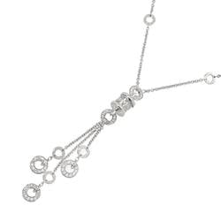 BVLGARI B-ZERO1 Element Diamond Necklace 44cm K18 WG White Gold 750