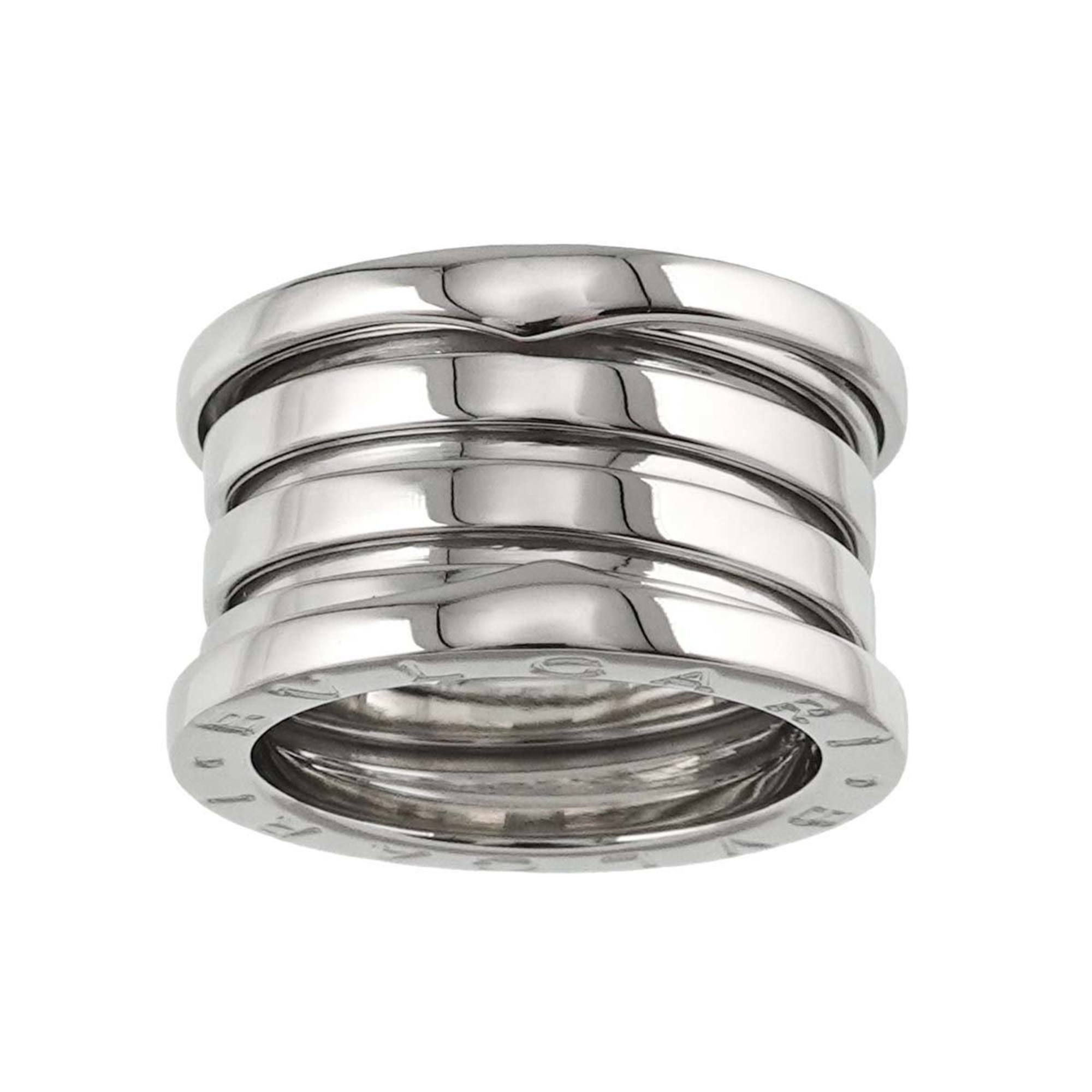 BVLGARI B-ZERO1 4-Band #49 Ring, K18 WG White Gold 750, Ring