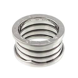 BVLGARI B-ZERO1 4-Band #49 Ring, K18 WG White Gold 750, Ring