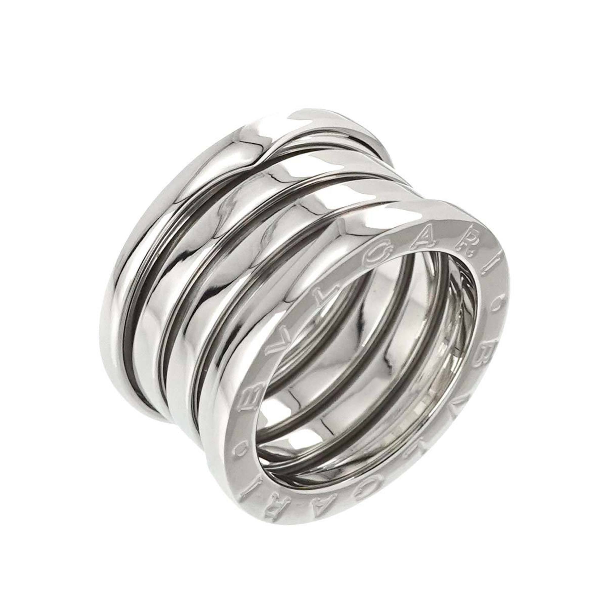 BVLGARI B-ZERO1 4-Band #49 Ring, K18 WG White Gold 750, Ring