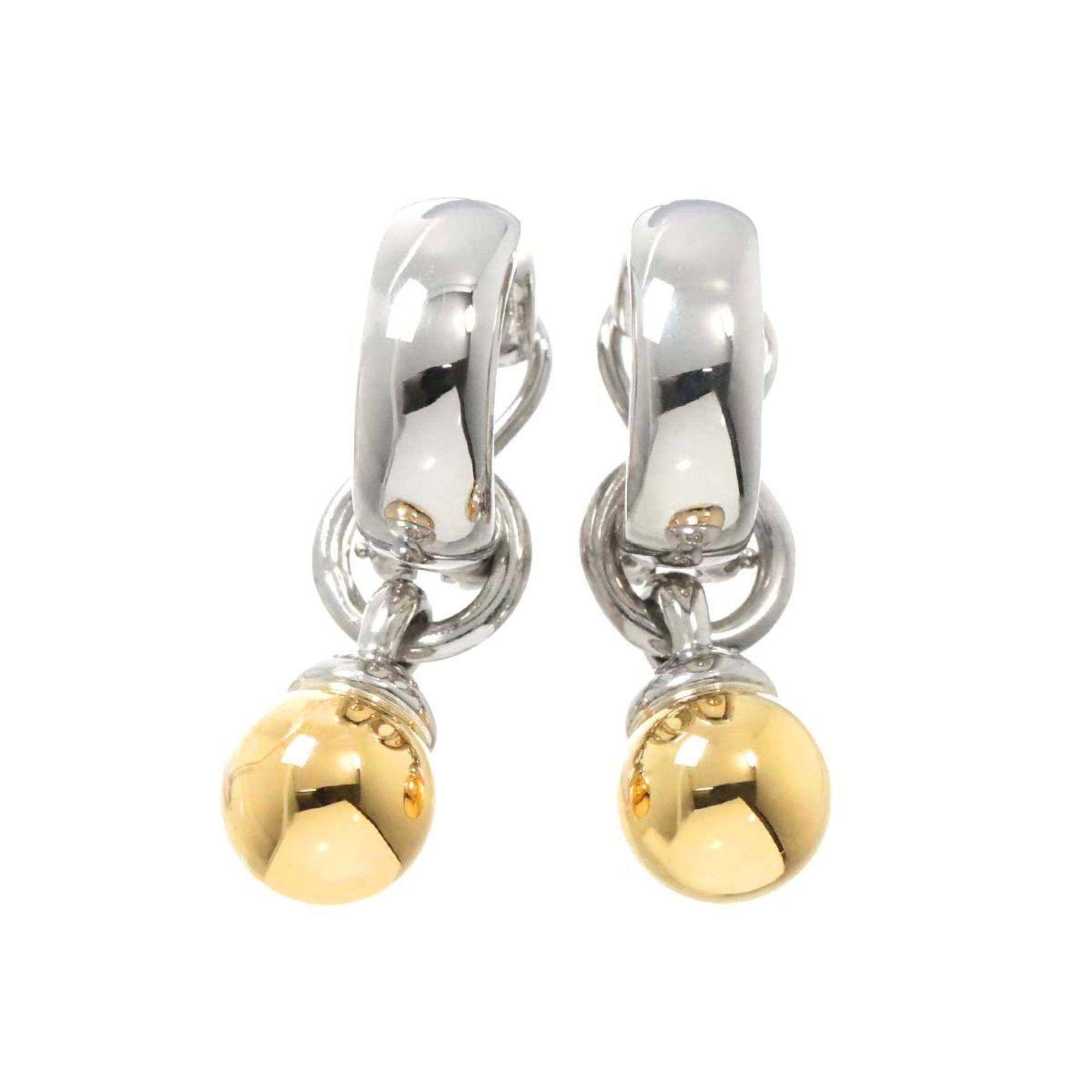 Tiffany & Co. Earrings SV Silver K18 YG Yellow Gold 925 750 Clip on