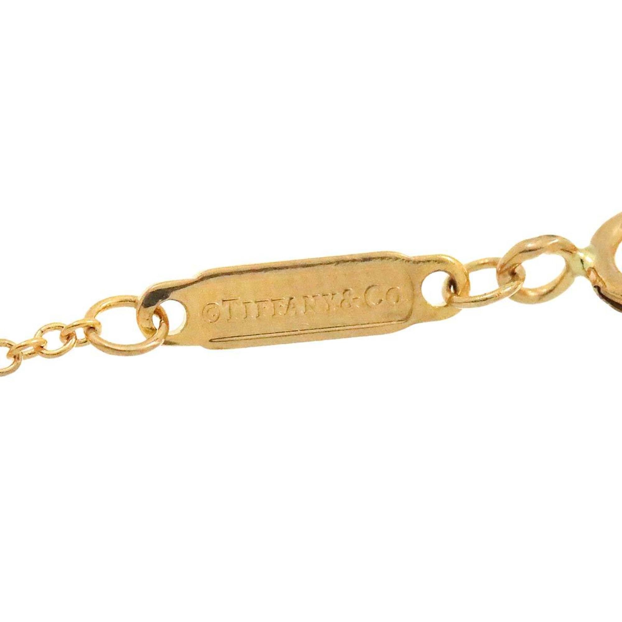 Tiffany & Co. T Smile Necklace 45cm K18 YG Yellow Gold 750