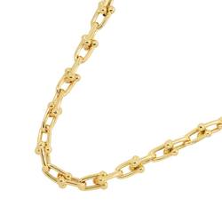 Tiffany & Co. Hardware Small Link Necklace 45.7cm K18 YG Yellow Gold 750