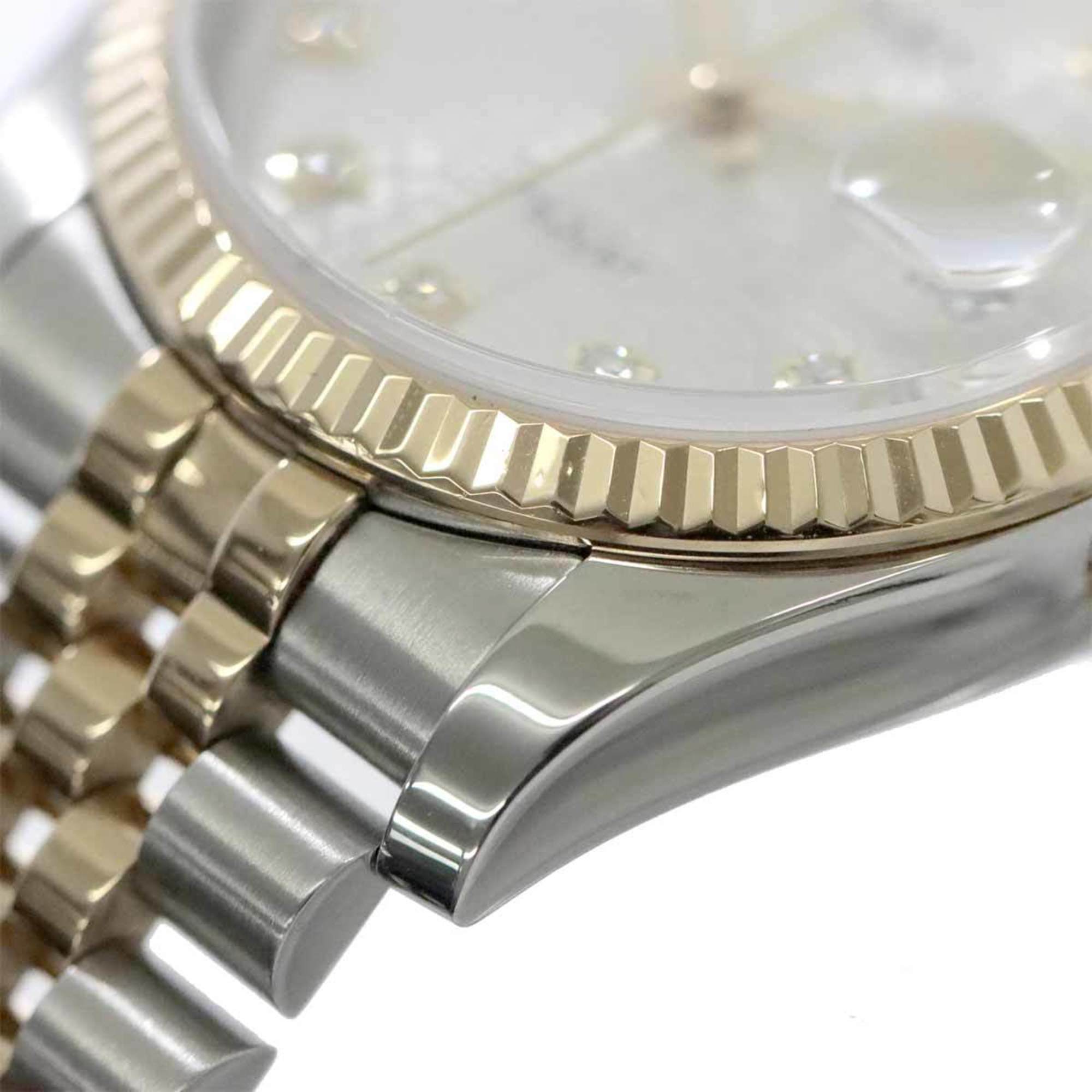 Rolex ROLEX Datejust Combi 116233G Random Number Roulette Men's Watch 10P Diamond Silver Computer YG Yellow Gold Automatic Self-Winding