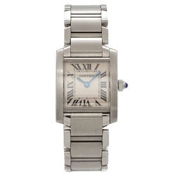 Cartier Tank Francaise SM W51008Q3 Ladies' Watch Ivory Quartz