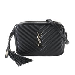 Yves Saint Laurent Saint Laurent Paris Lou Shoulder Bag Leather Black 574494 Camera