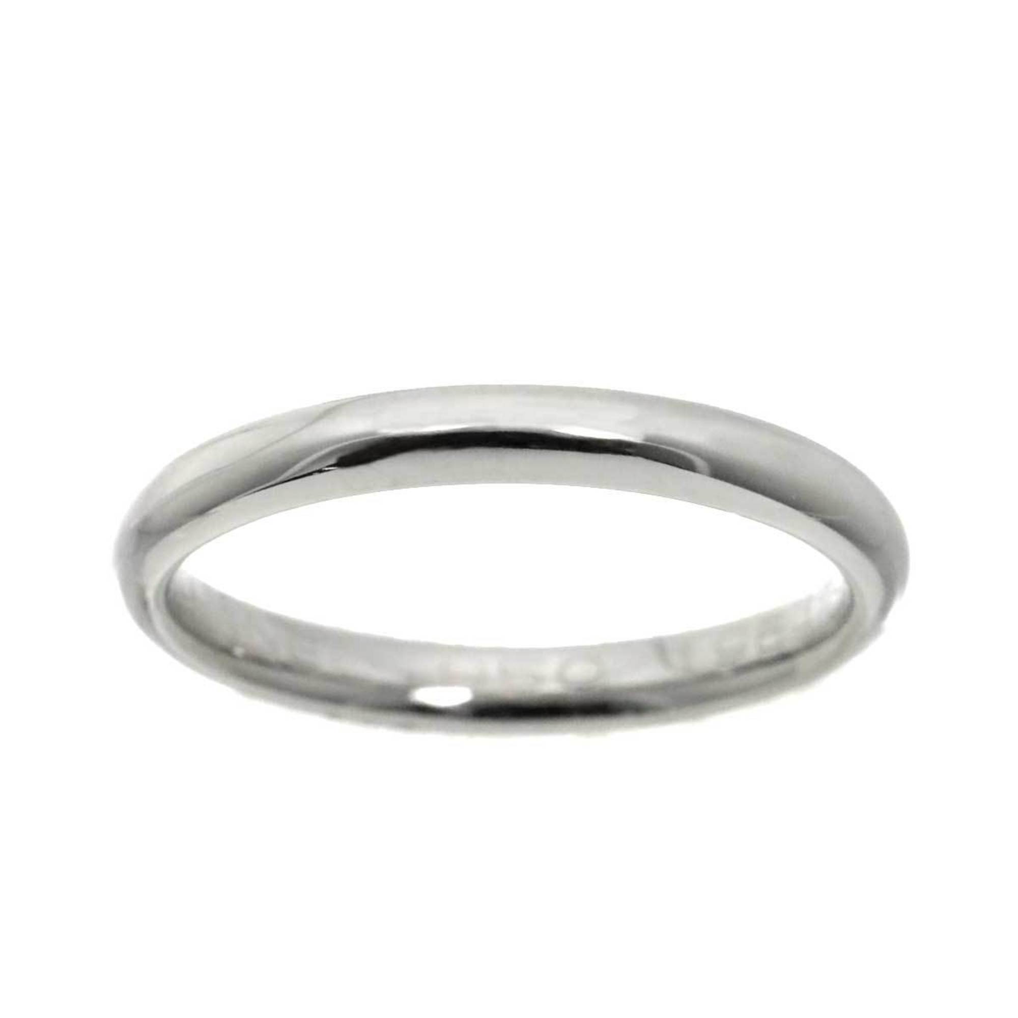 CHANEL John Parisian Ring Pt Platinum