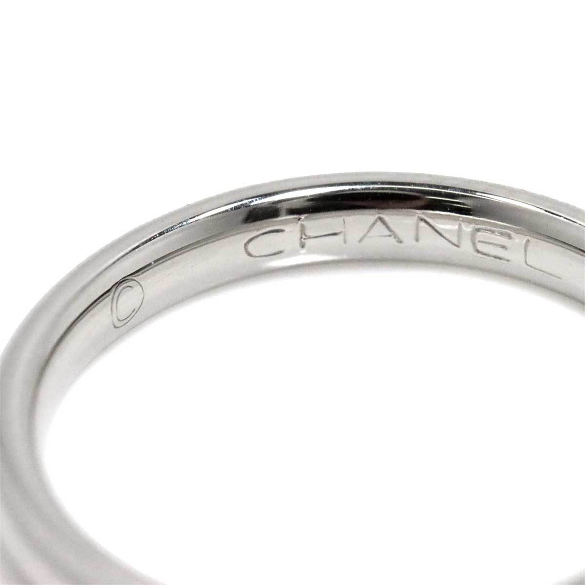 CHANEL John Parisian Ring Pt Platinum