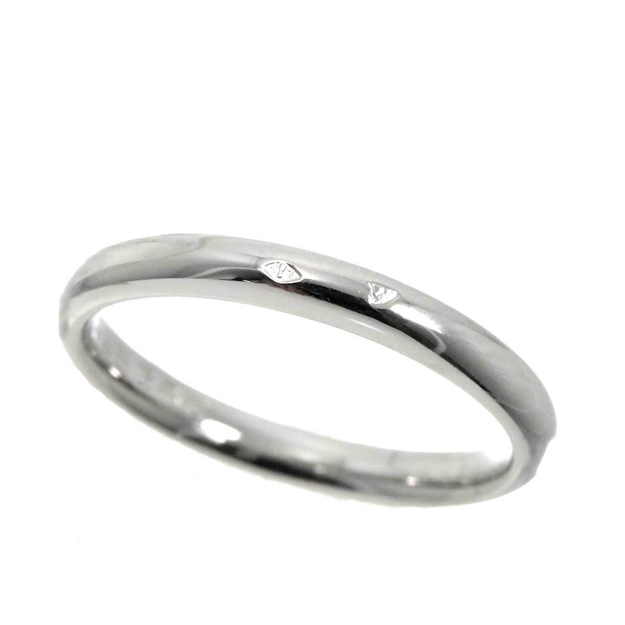 CHANEL John Parisian Ring Pt Platinum